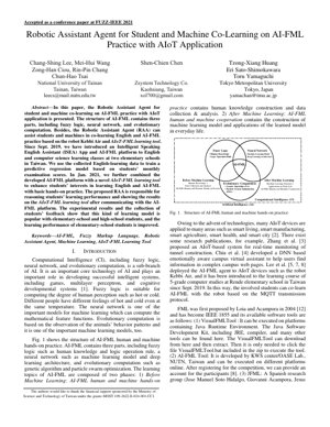 غلاف مستند PDF - وكيل المساعد الروبوتي للتعلم المشترك بين الطالب والآلة في ممارسة AI-FML مع تطبيق AIoT