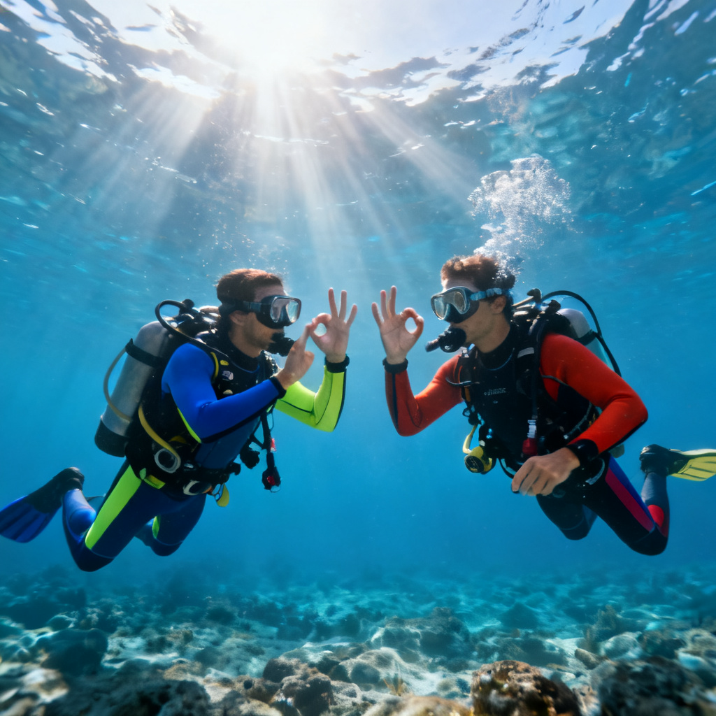 Always dive with a buddy 图片