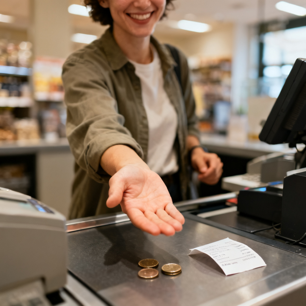 Could I have my change, please? 图片