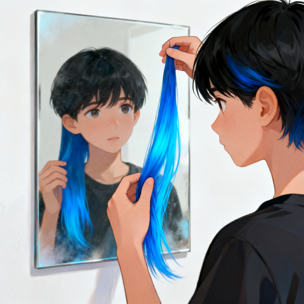 I want to dye my hair 图片