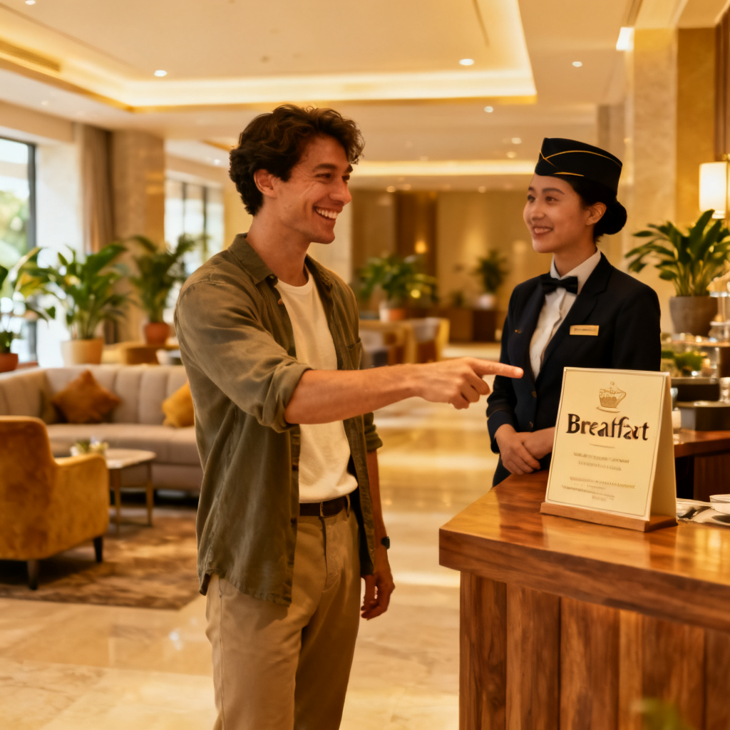 Is breakfast served 图片