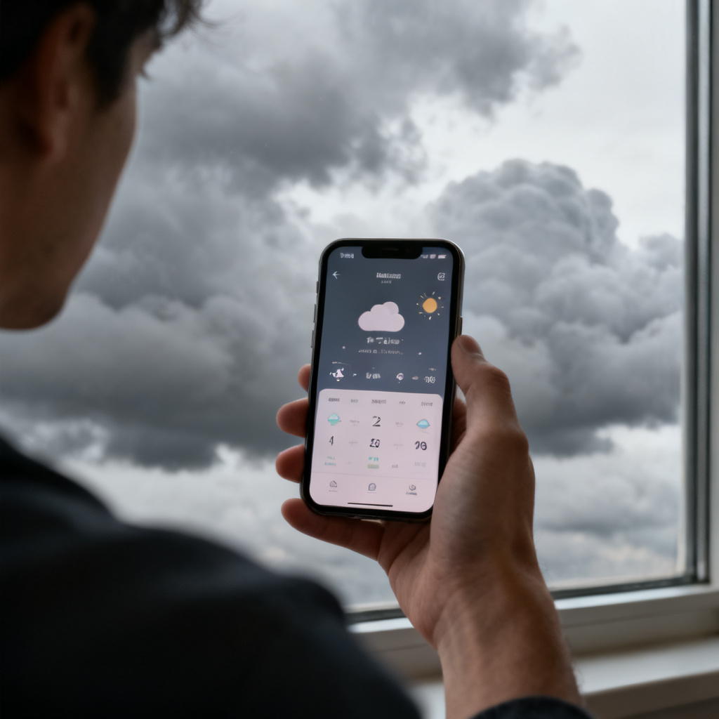 It's supposed to rain later 图片