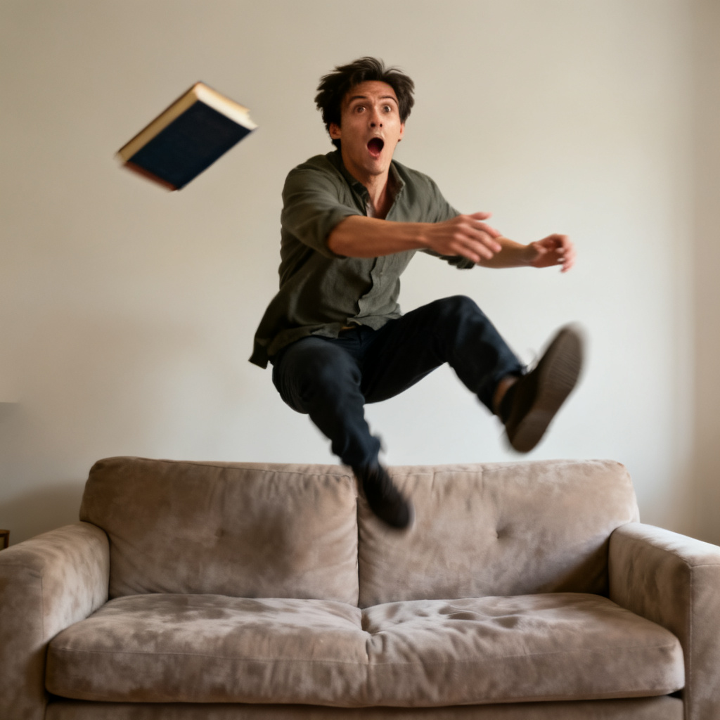 Jump out of one's skin 图片