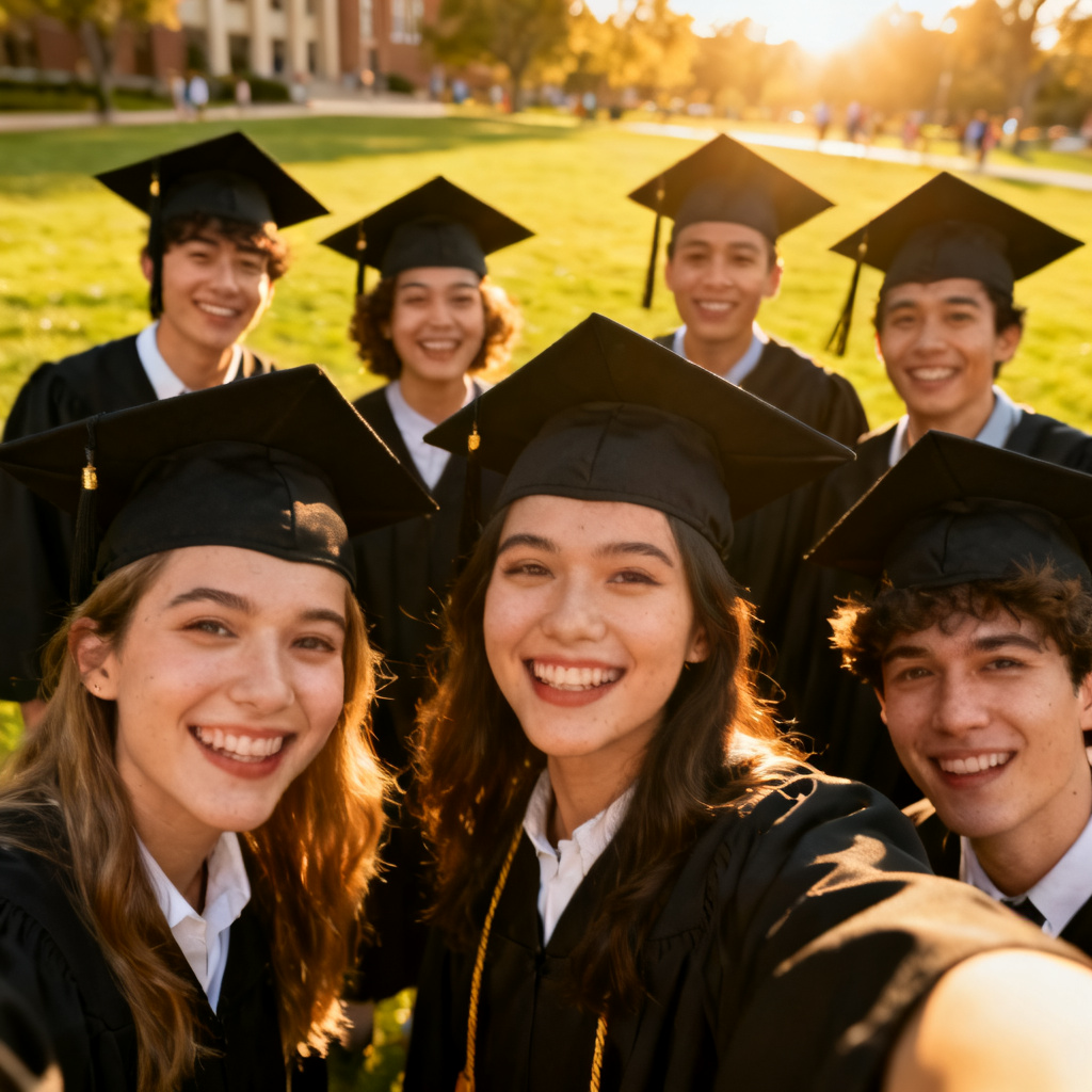 Let's take a graduation photo together 图片
