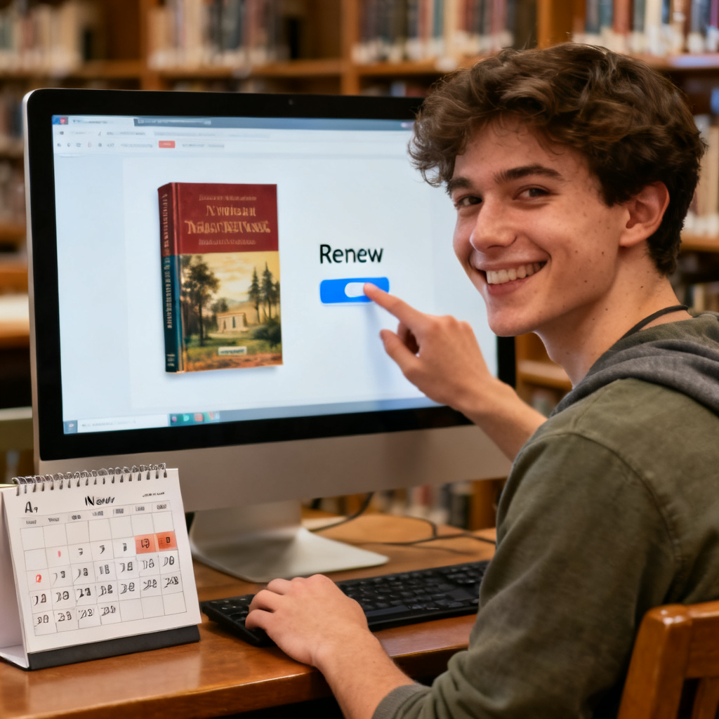 Renew a book 图片