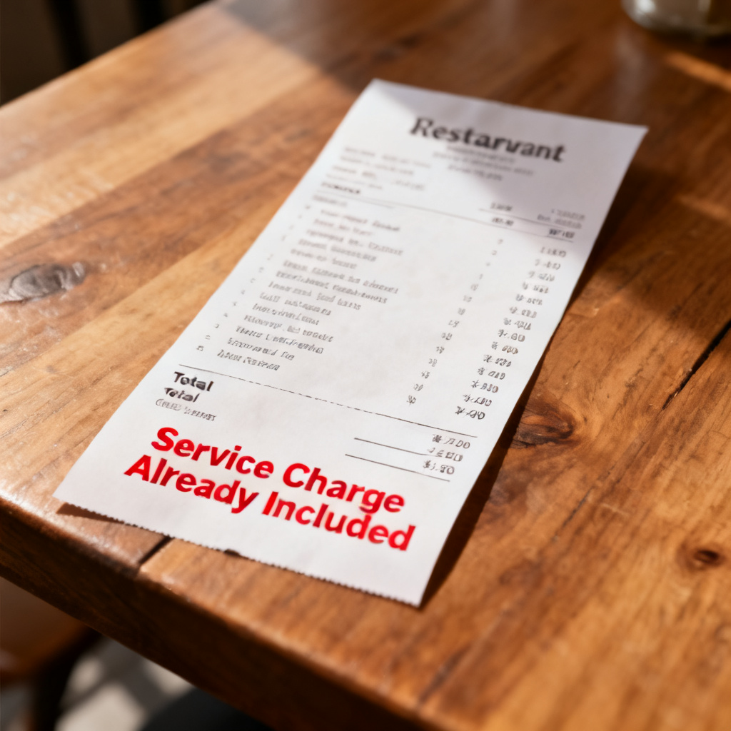 Service charge already included 图片