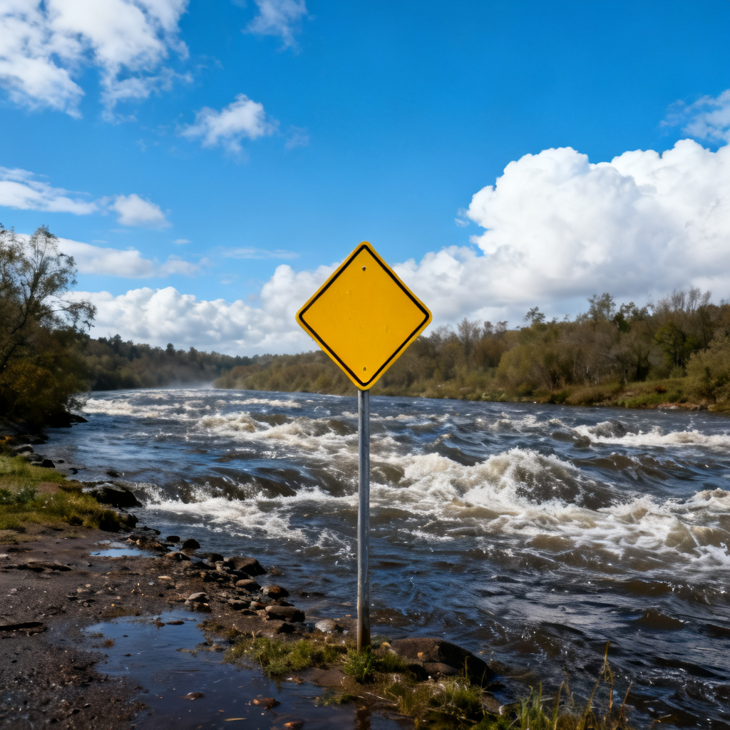 Stay away from rivers and low-lying areas 图片