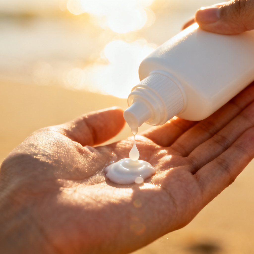 Sunscreen lotion 图片