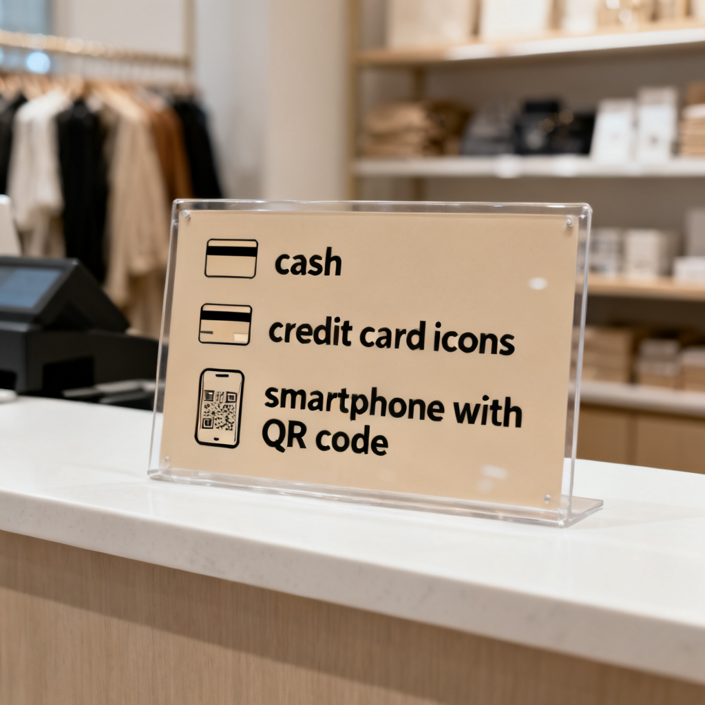 We accept cash, credit cards, and mobile payments 图片