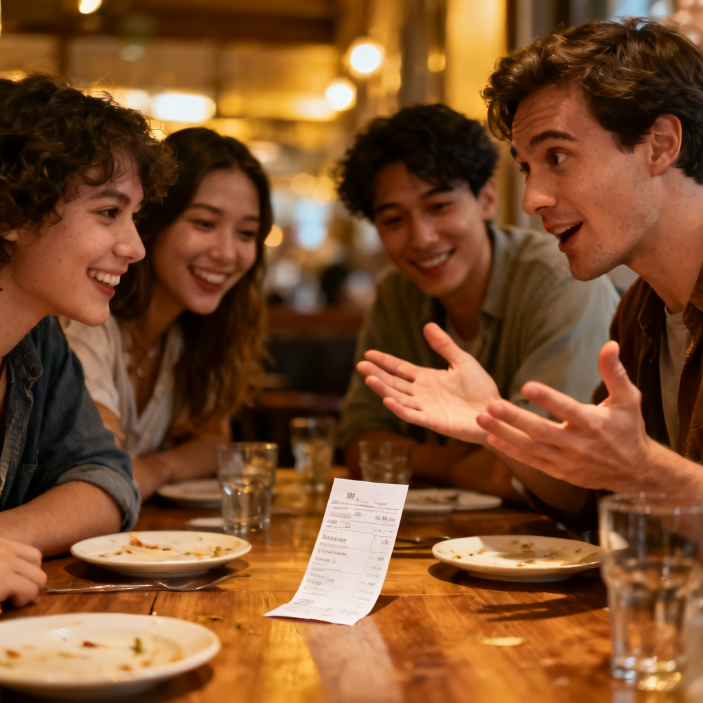 Would you like to split the bill or pay together? 图片