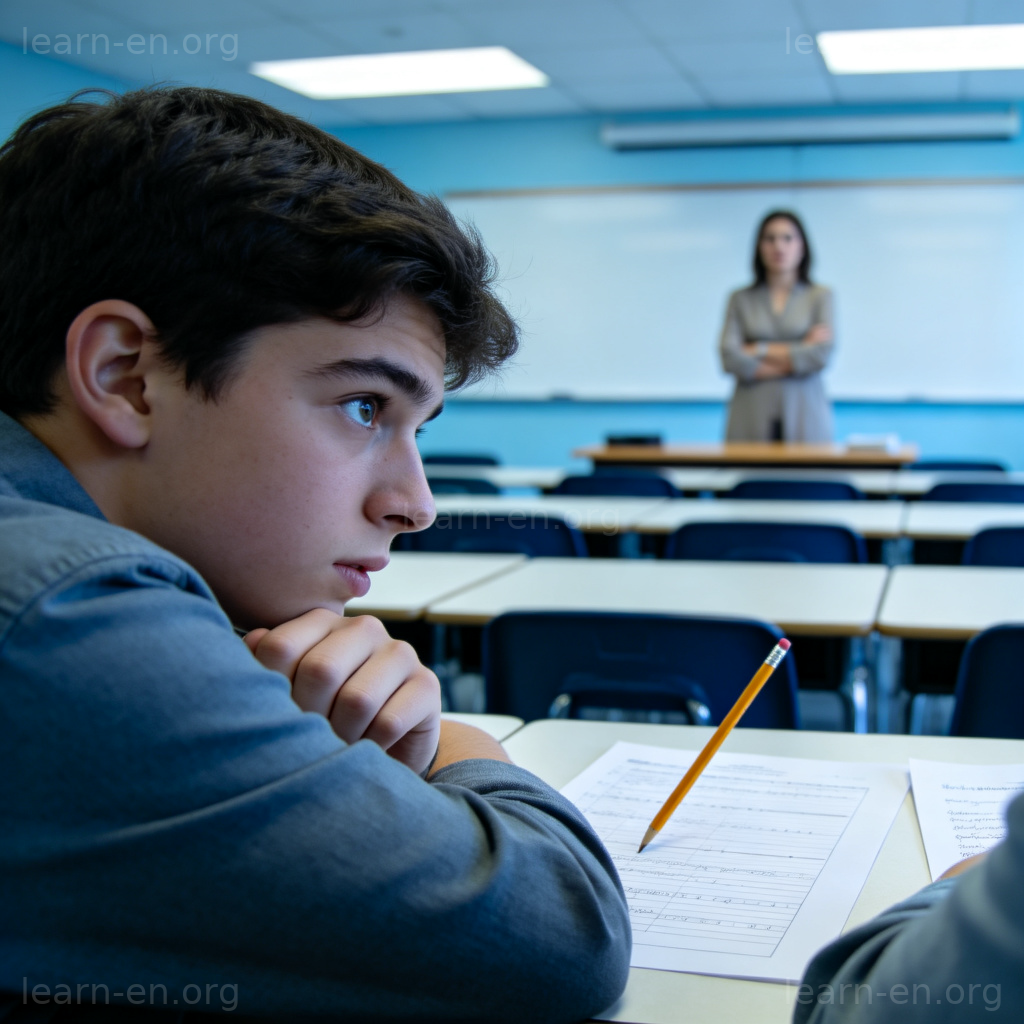 Academic Dishonesty 图解：考试中学生偷看邻座试卷的学术不端场景