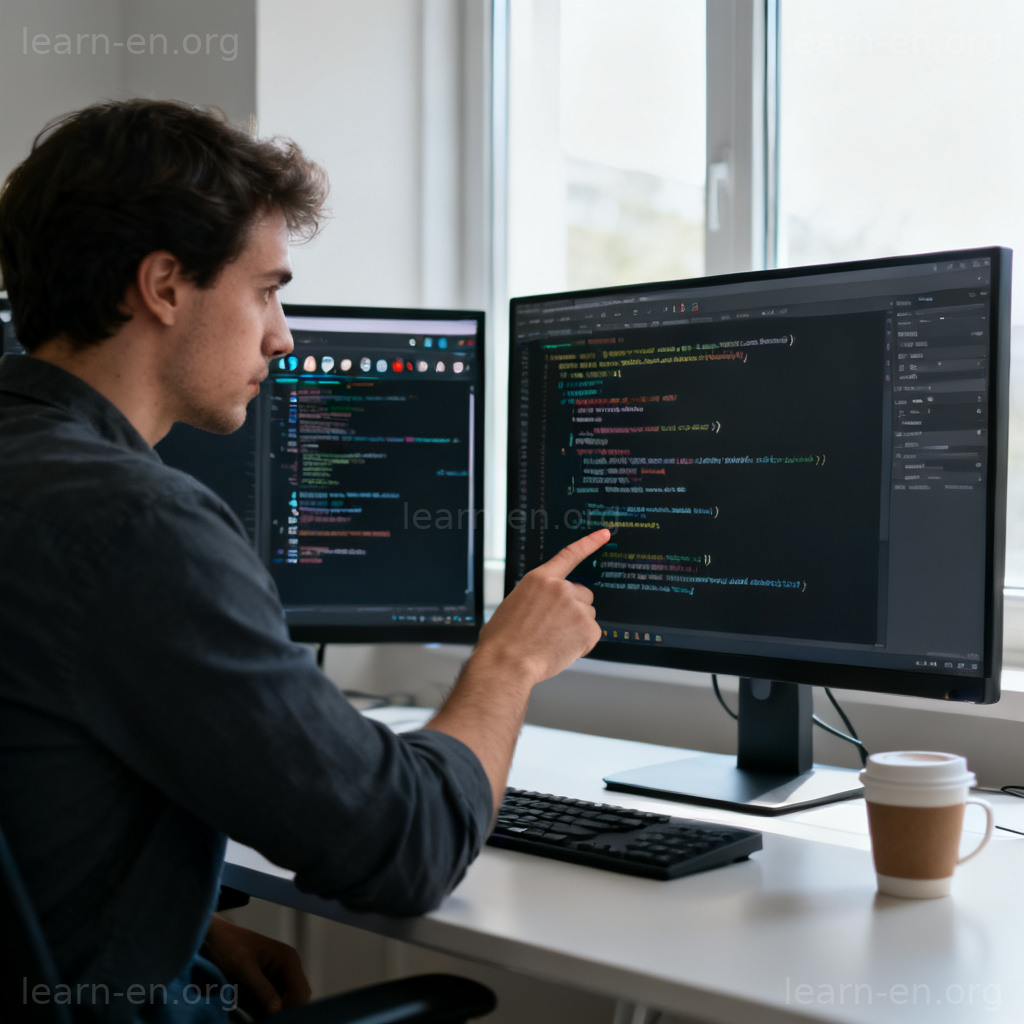 Ascertain definition: programmer investigating and discovering a bug in computer code.