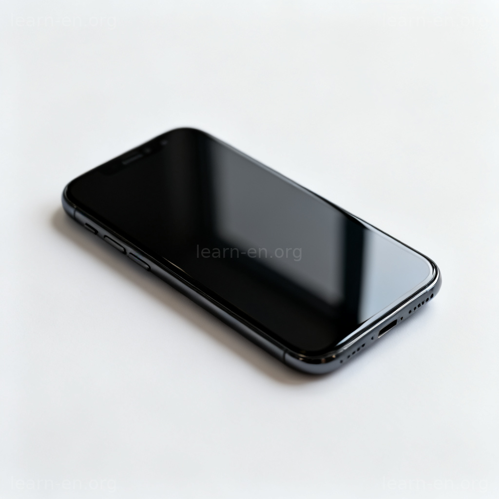 Visual aspect of a smartphone: its sleek appearance and reflective surface.