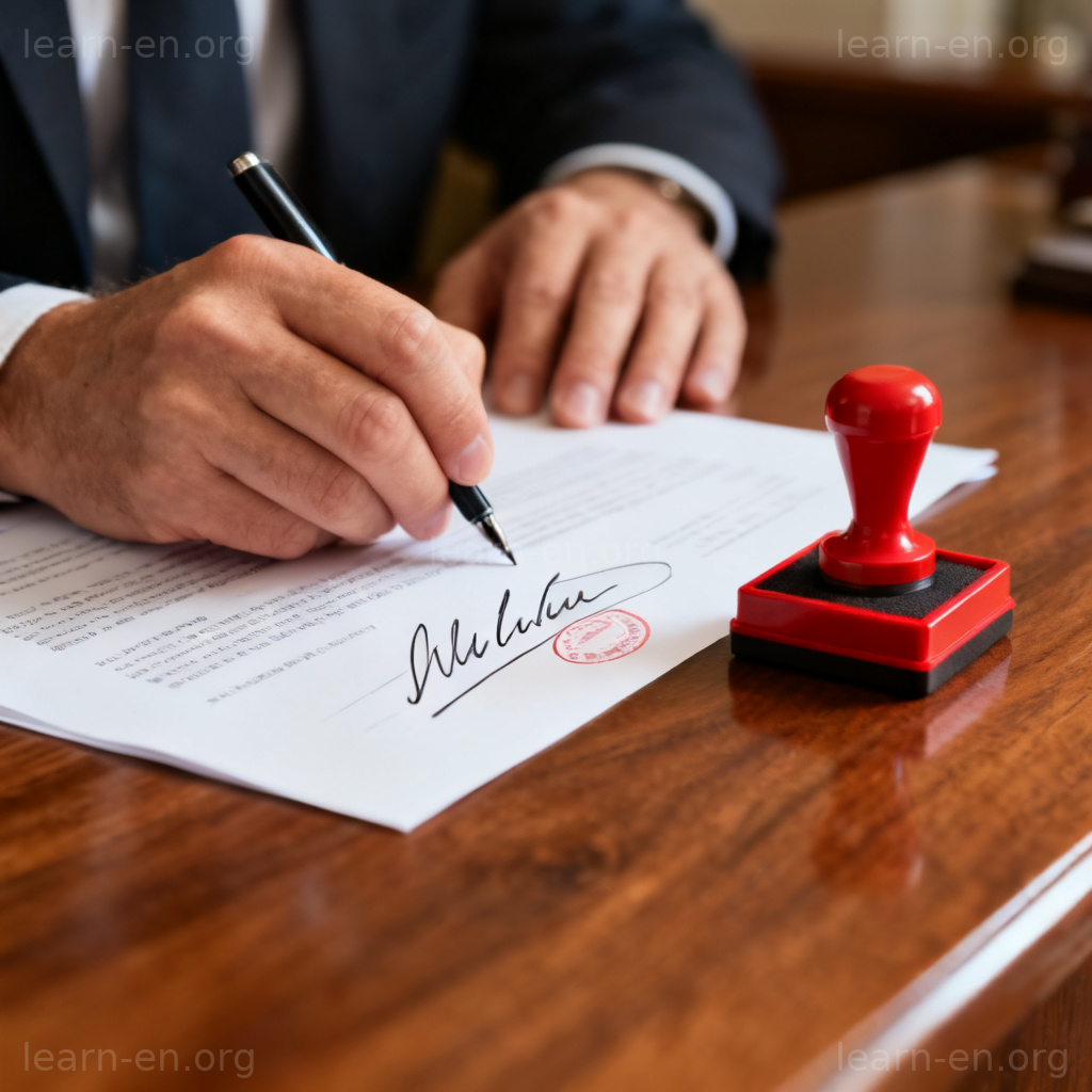 Attest definition shown by signing and notarizing an official document.
