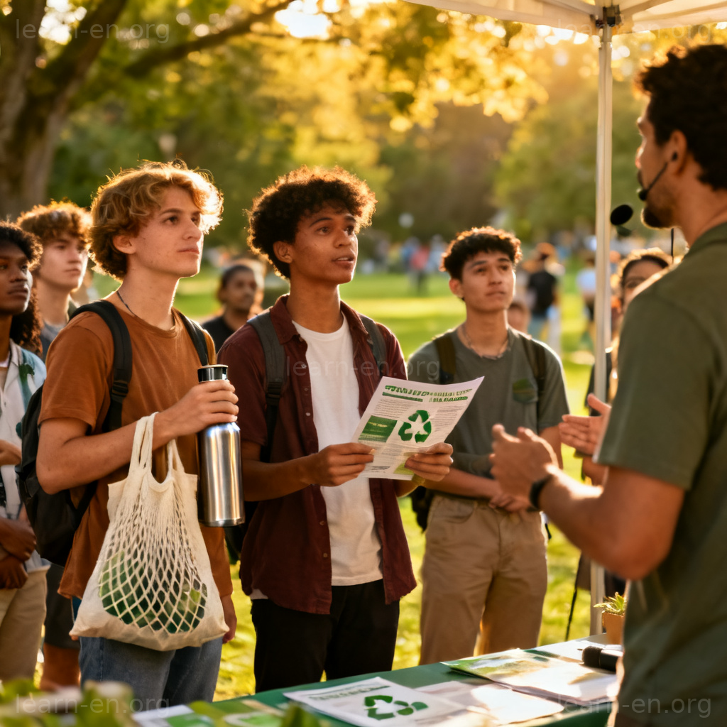 Socially aware concept: diverse group engaged at a community fair event.