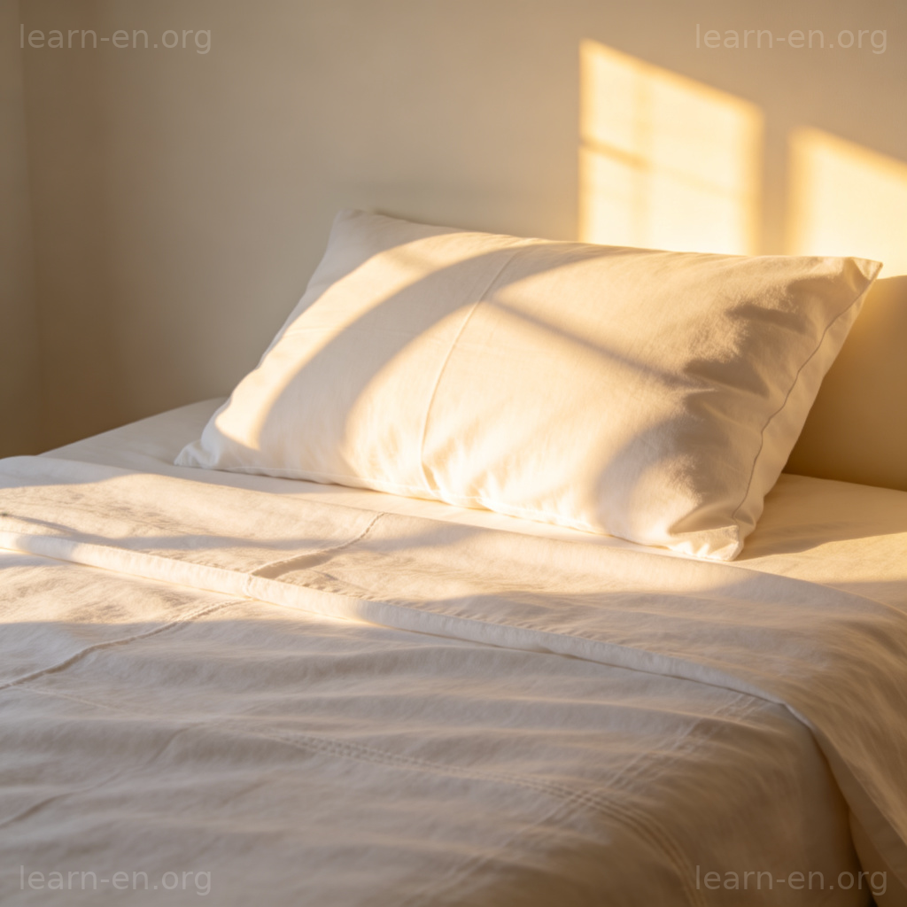 Bed Sheet 图解：铺在床垫上的白色棉质床单