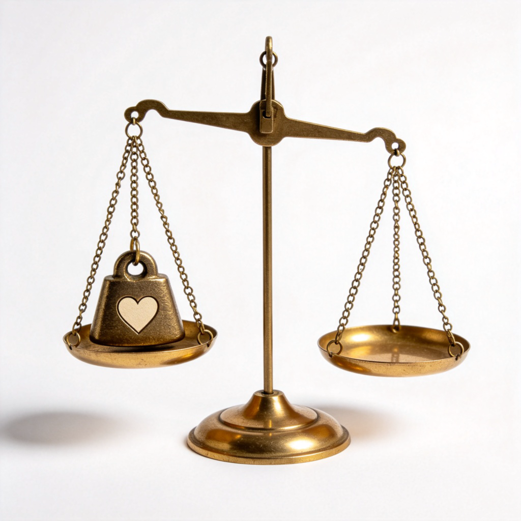 bias 偏见图解：失衡的天平象征不公与先入为主