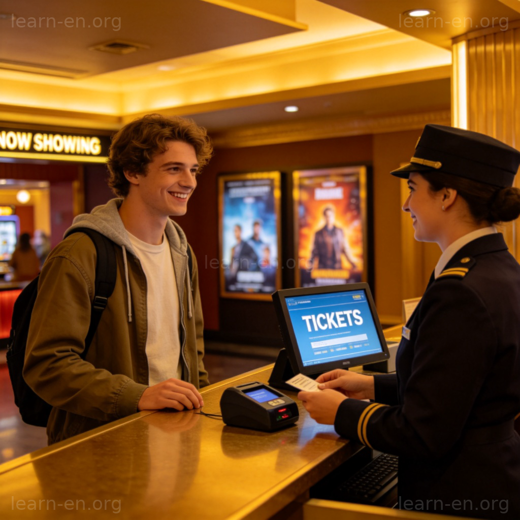 Achat billet au guichet cinéma