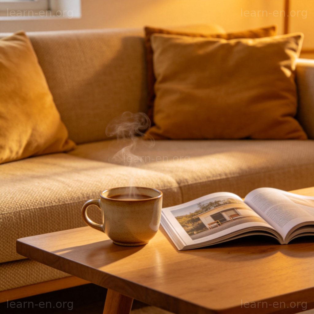 Coffee Table 咖啡桌图解：客厅沙发前的矮桌放置咖啡和杂志