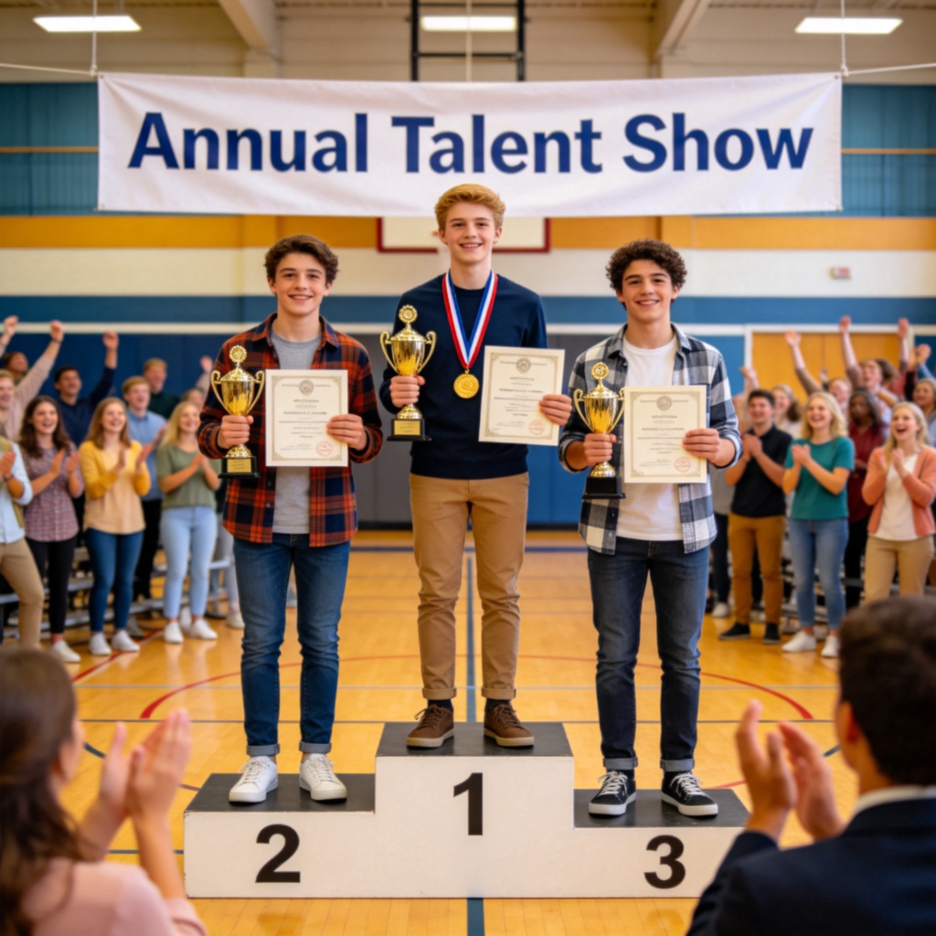 contest 比赛场景图解：颁奖典礼与获胜者