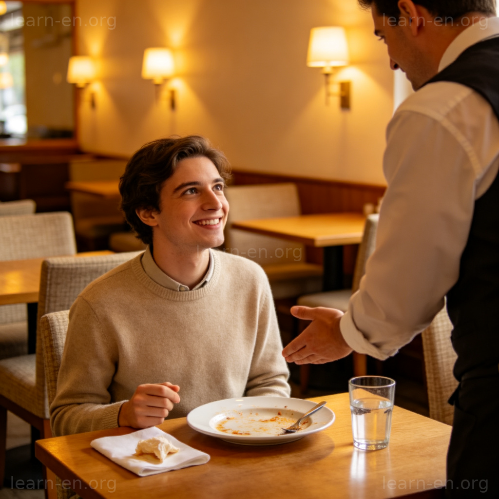 Could I have the bill please 餐厅结账场景图解