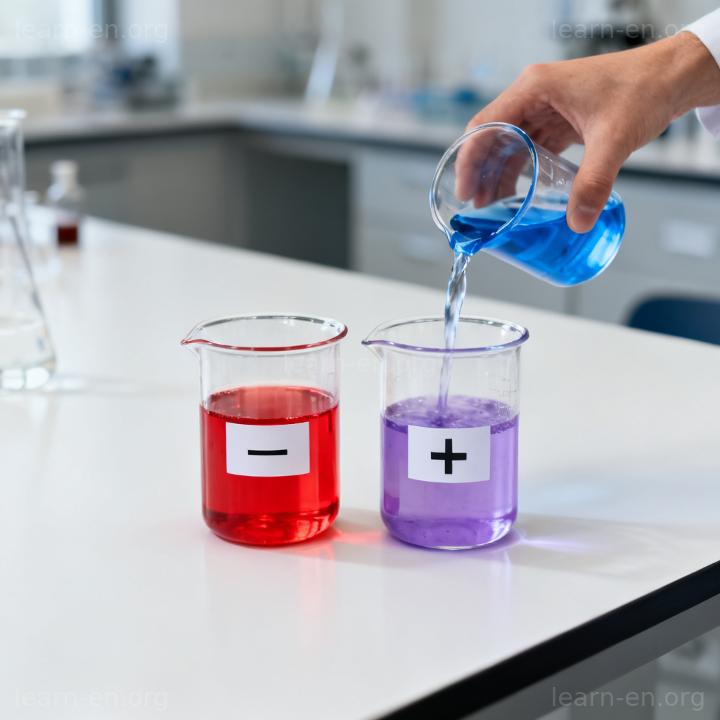 Counteract science example: neutralizing an acid with a base in a chemistry experiment.