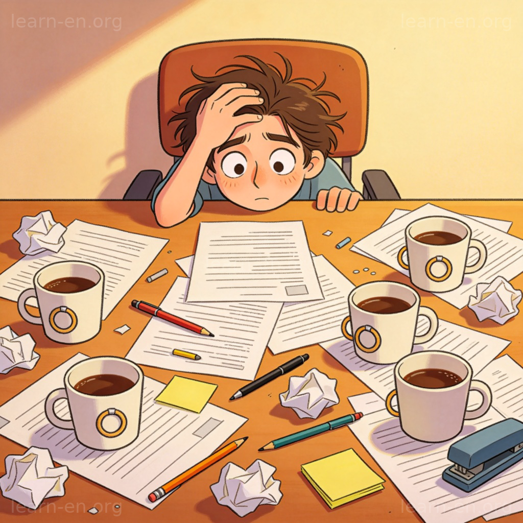 disaster area 混乱场景图解：堆满杂物令人抓狂的办公桌