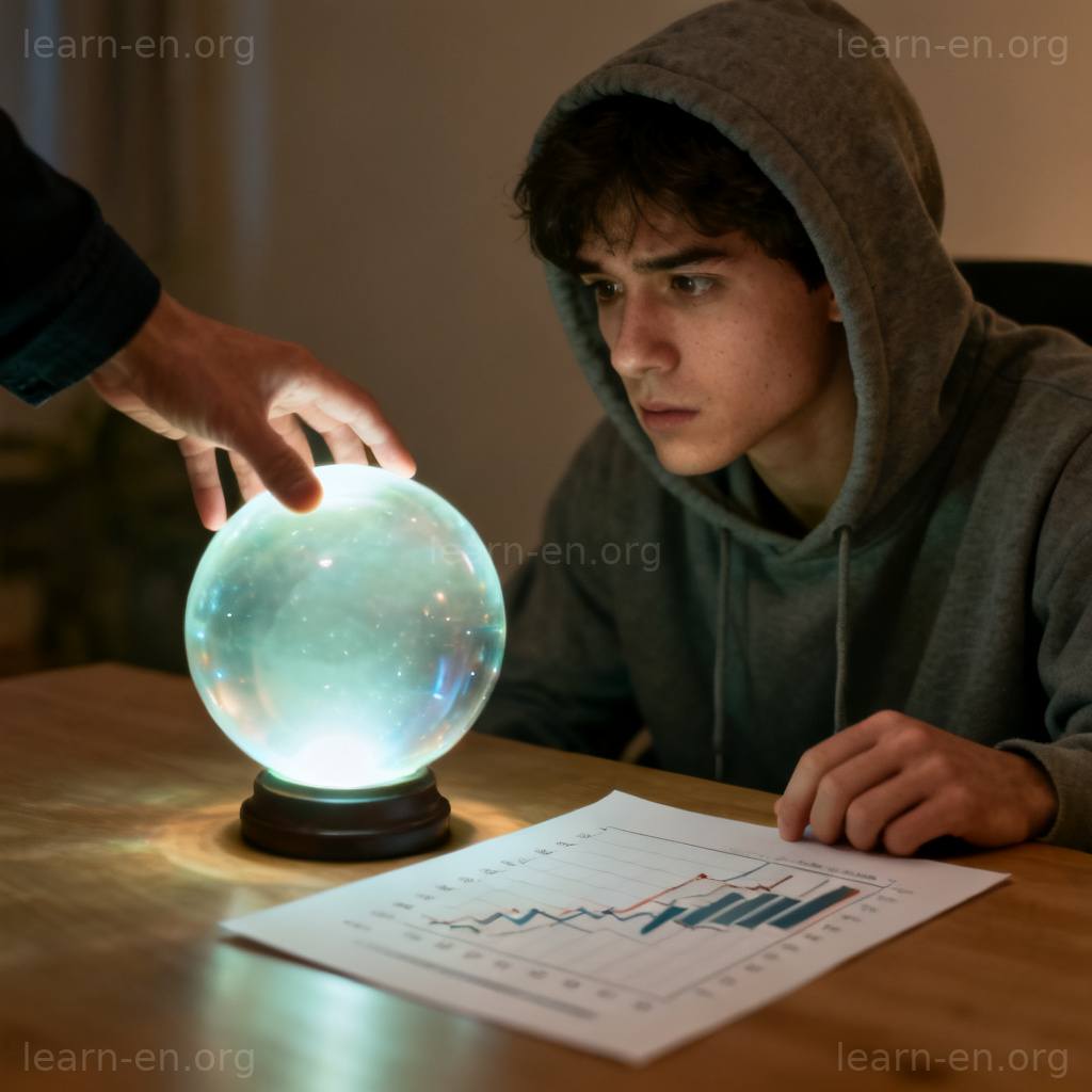 Disillusion concept: person freed from false belief by accurate data replacing illusion.