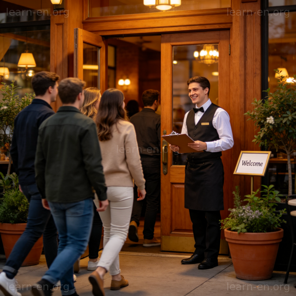 Do you have a reservation 餐厅预订确认场景图解