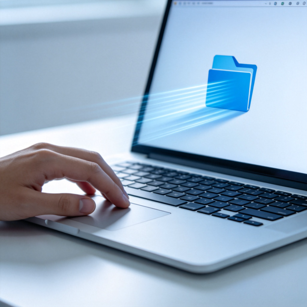 drag 含义图解：电脑屏幕上拖拽文件图标操作示意