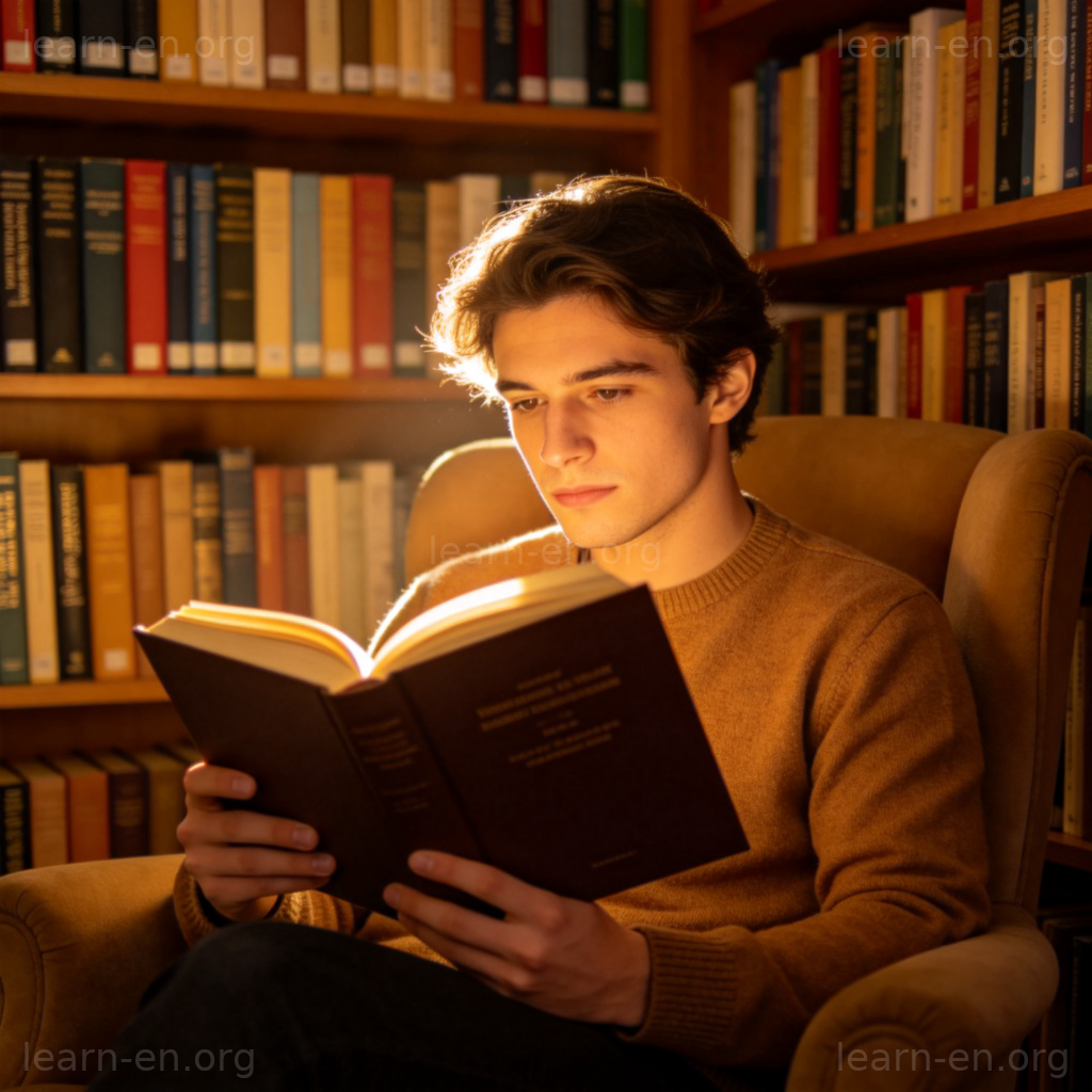 Education learned knowledge reading book home library