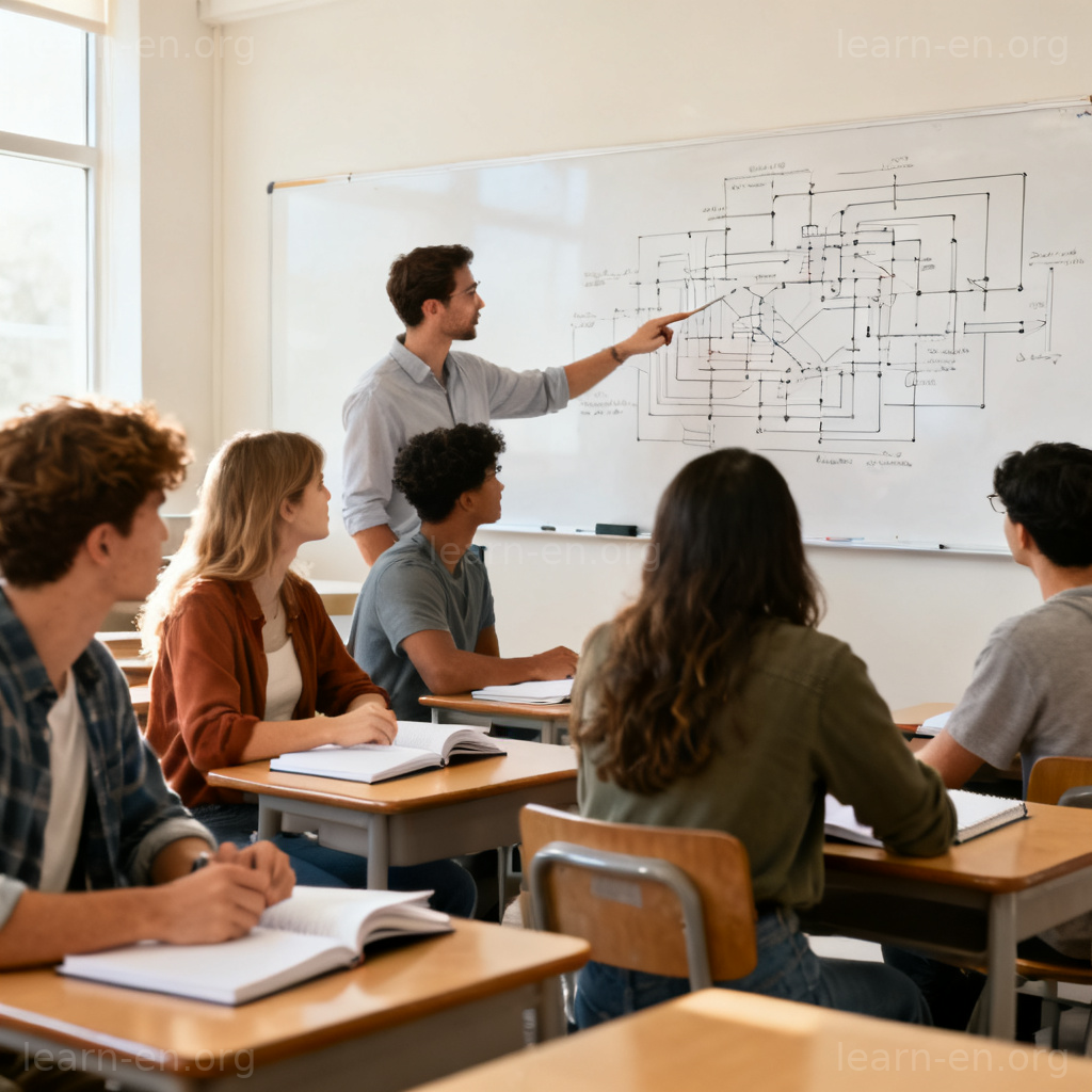 Equip meaning shown as students gaining skills and knowledge in a modern classroom.