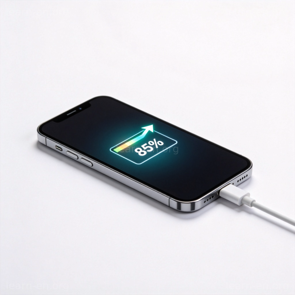 Charge rapide sur smartphone