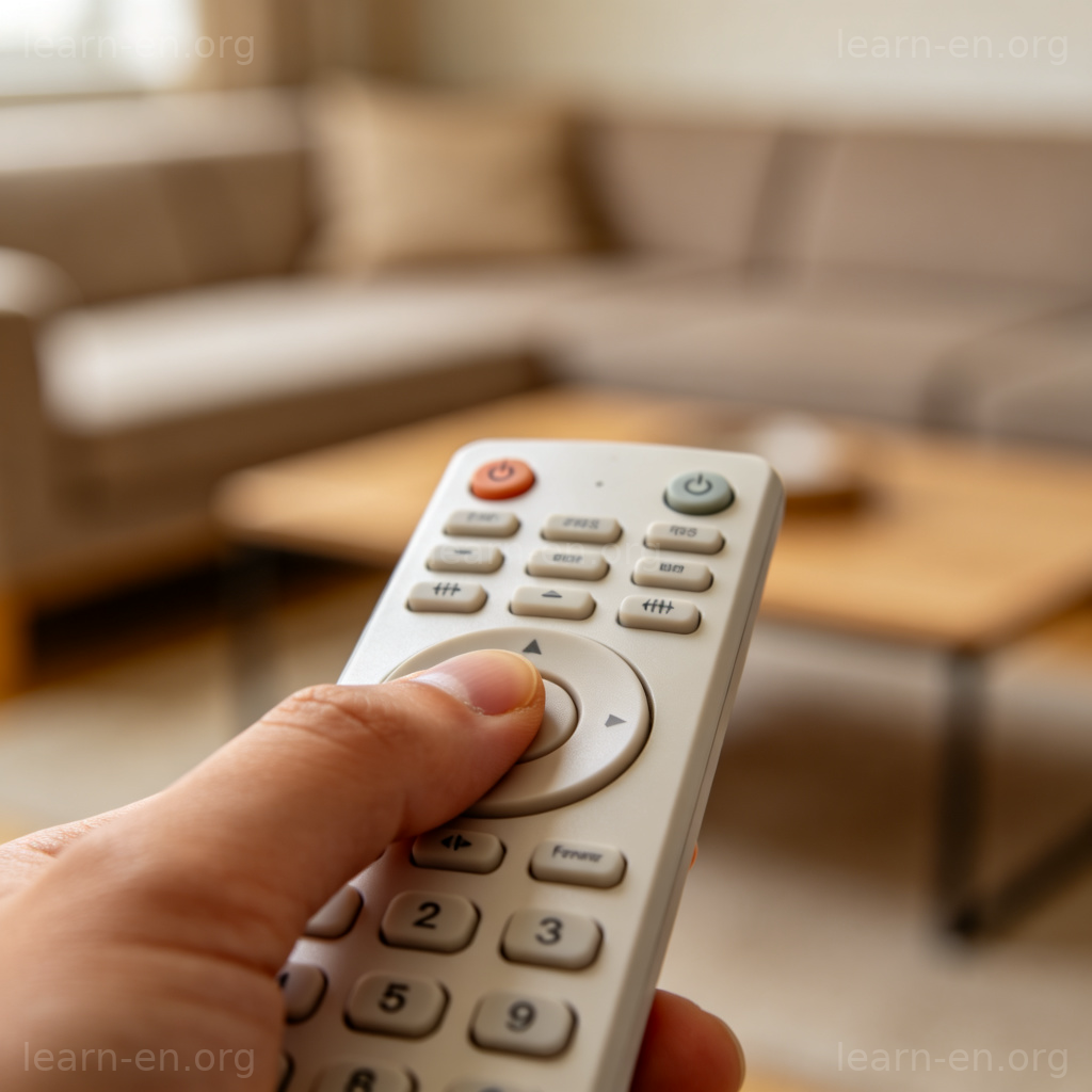 fast forward 功能图解：手指按下遥控器快进按钮