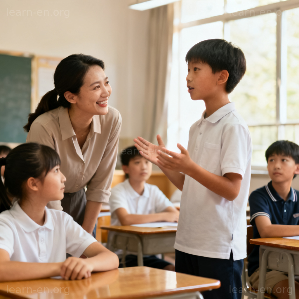 favour 偏爱含义图解：老师倾向于提问积极学生