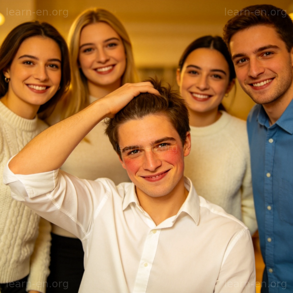 Person feeling like an idiot with embarrassed expression