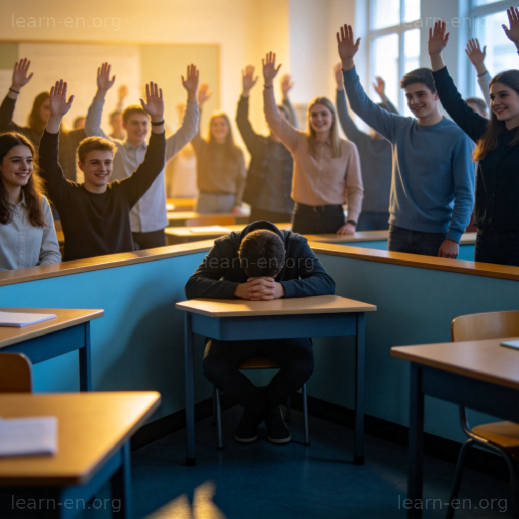 feel small 含义图解：在自信人群中感到渺小自卑的场景