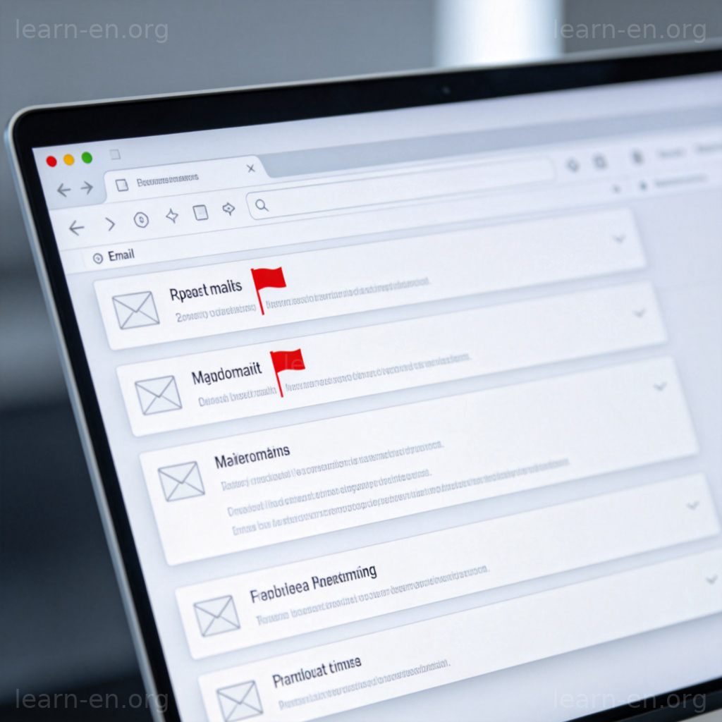 flag 标记含义图解：电脑邮箱中带红色标记的邮件