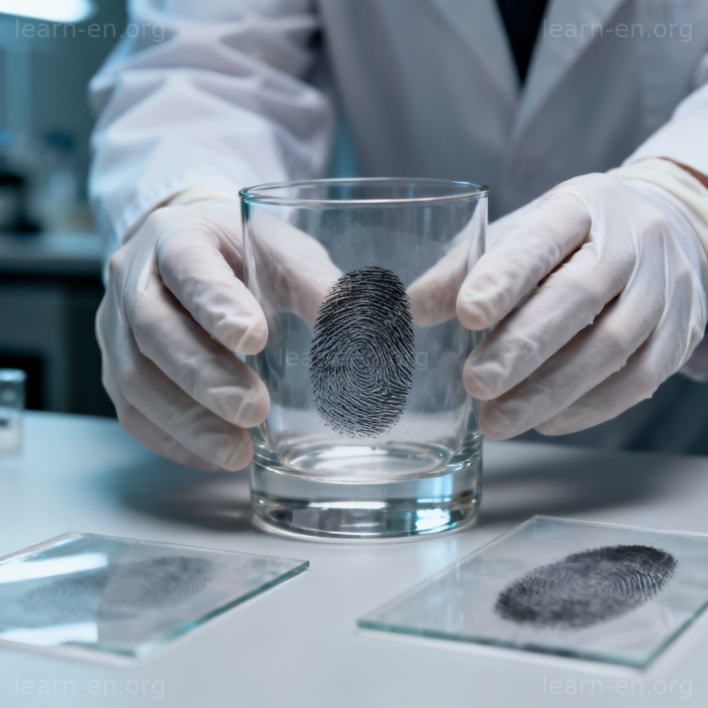 To frame someone meaning depicted by planting fingerprint evidence in a lab.