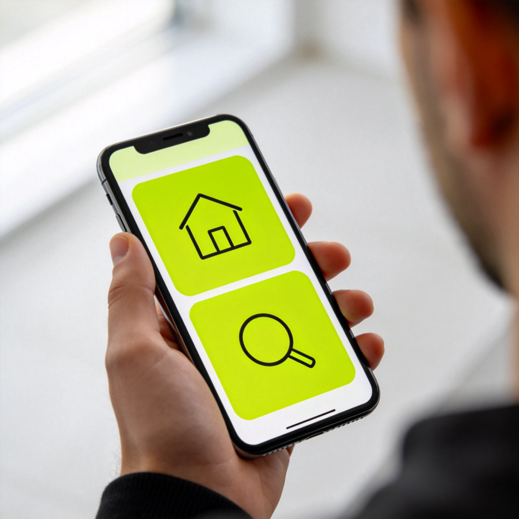 friendly 含义图解：展示用户友好型手机应用界面的特写