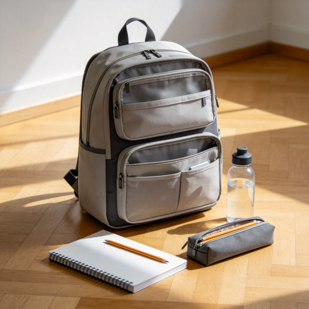 functional 含义图解：展示实用背包与收纳场景