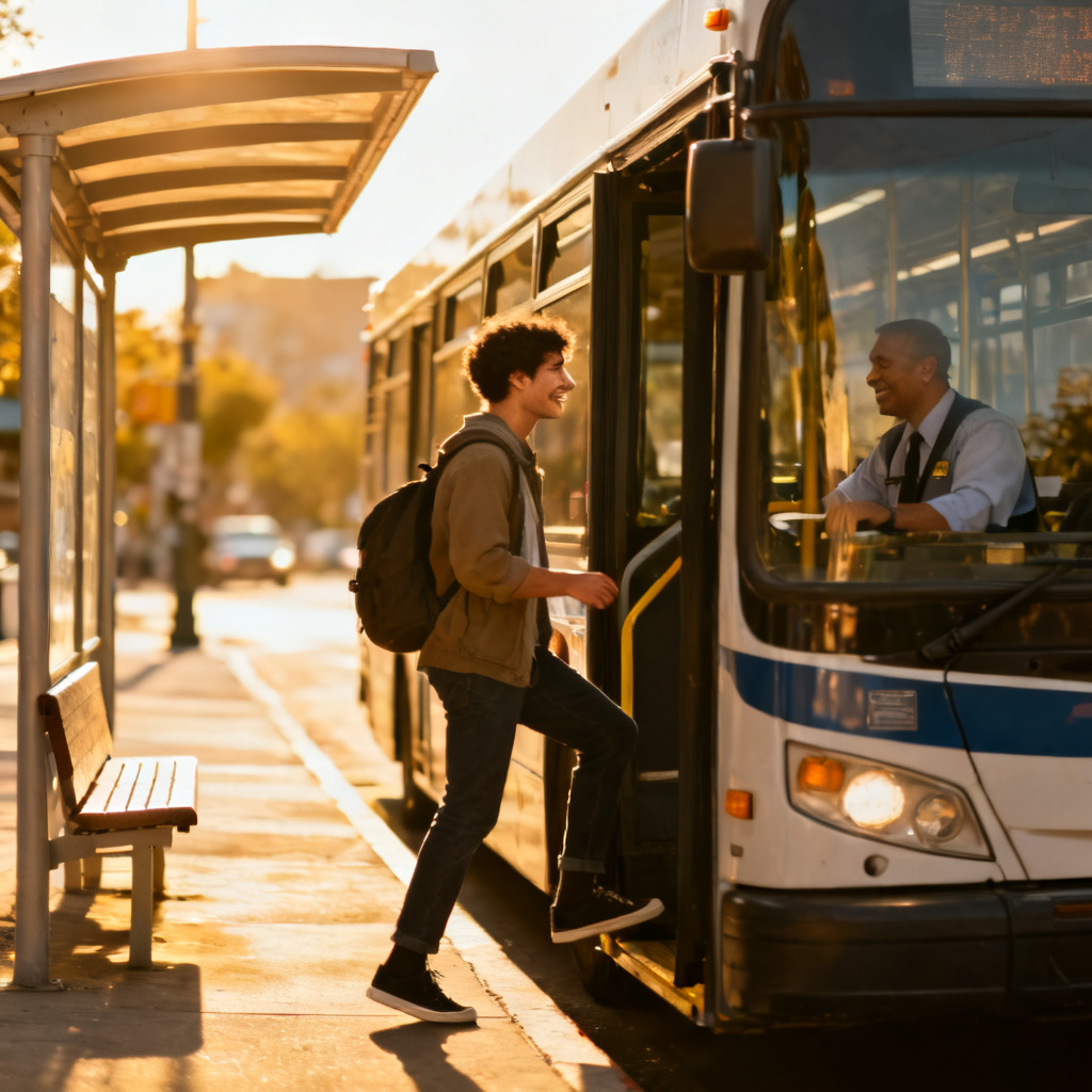 get on the bus 图片