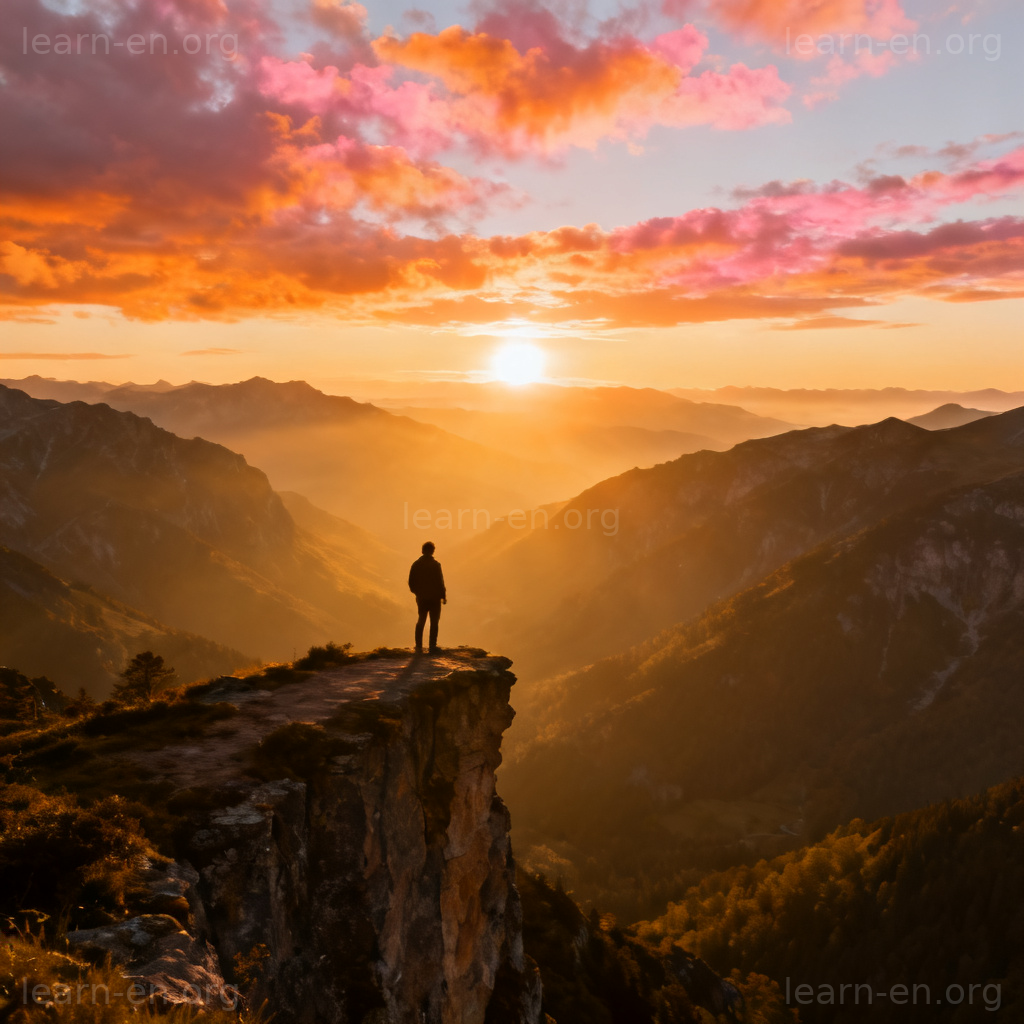 glorious - magnifique paysage au lever du soleil