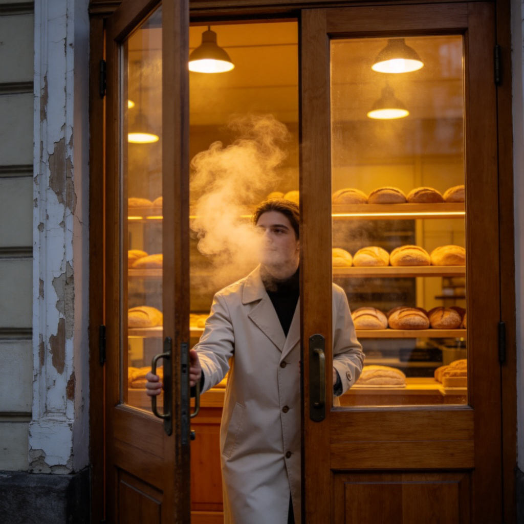 greet 扑面而来含义图解：面包店香气扑面而来