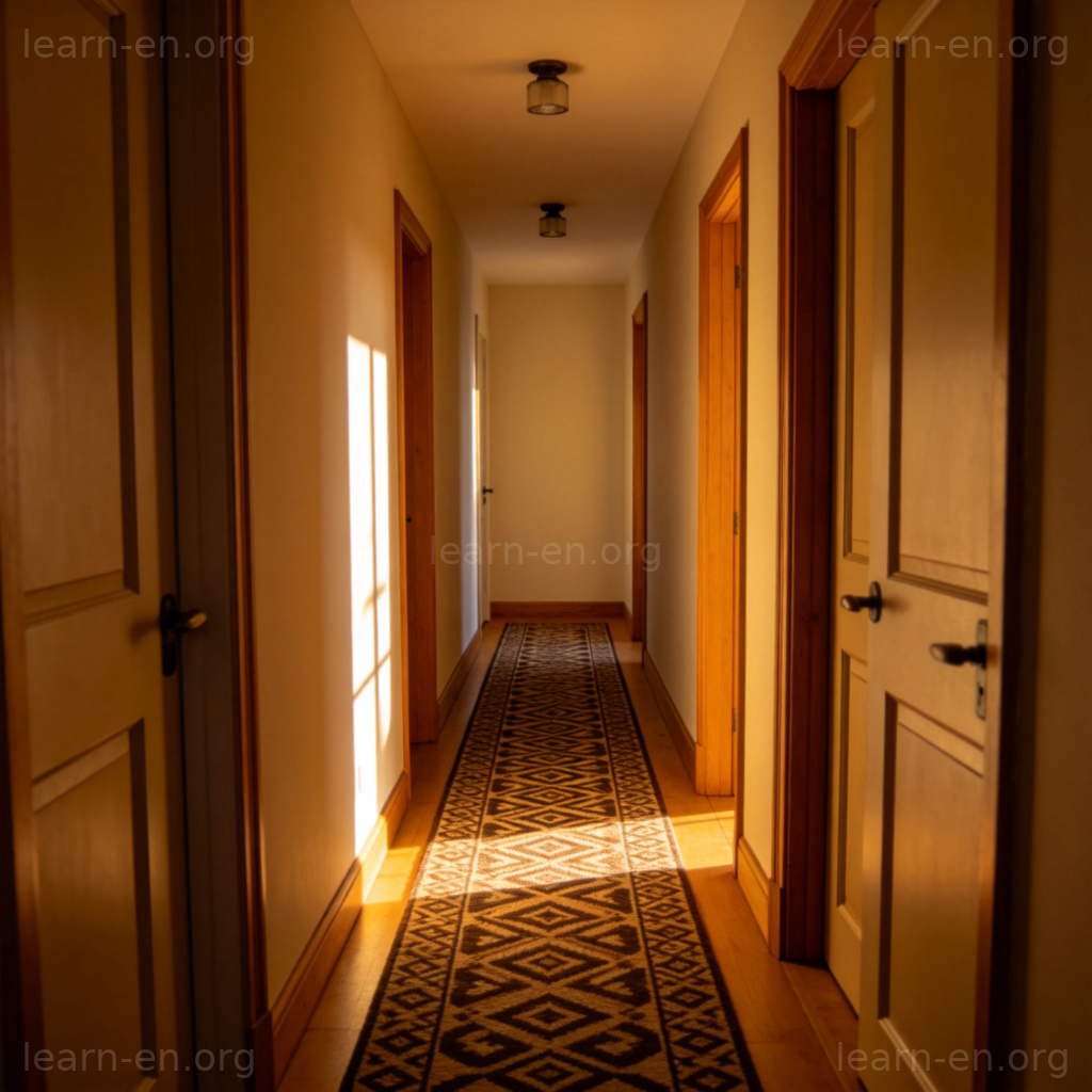 Hallway 图解：家庭内部连接房间的走廊空间