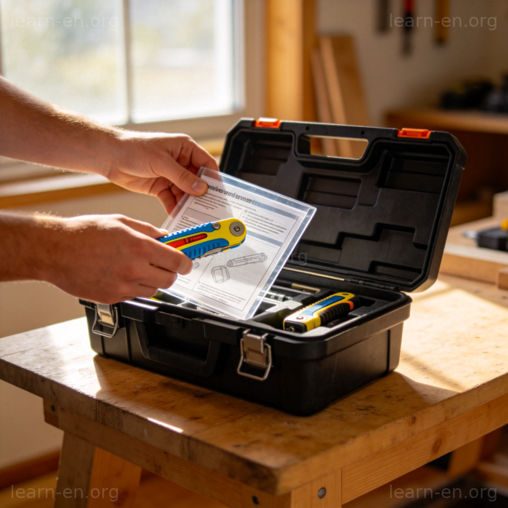 helpful 含义图解：工具箱与说明书展示“有用的”场景