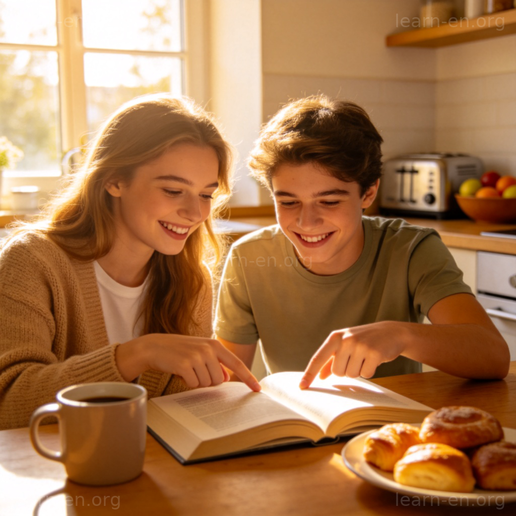 Tutor on weekends helping student at kitchen table