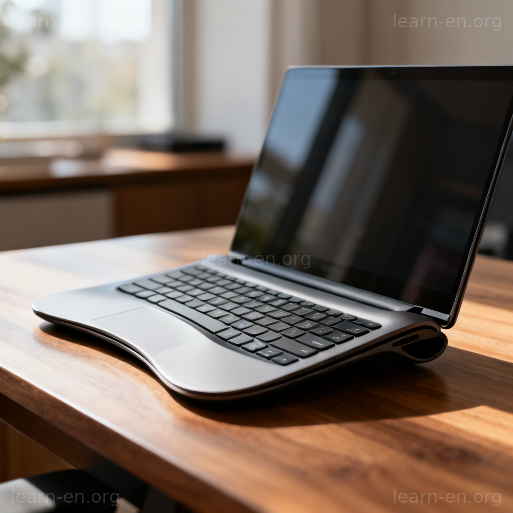 Integral design shown by a seamless, unified laptop as a complete whole.