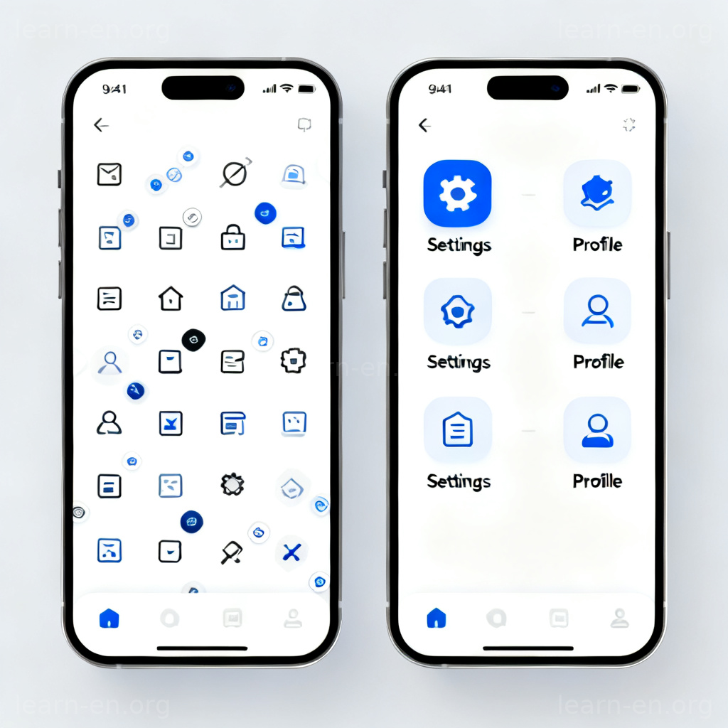 Intelligible app interface comparison clear vs confusing design