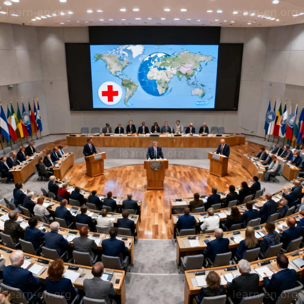 Intervention concept: diplomatic meeting for international or political involvement